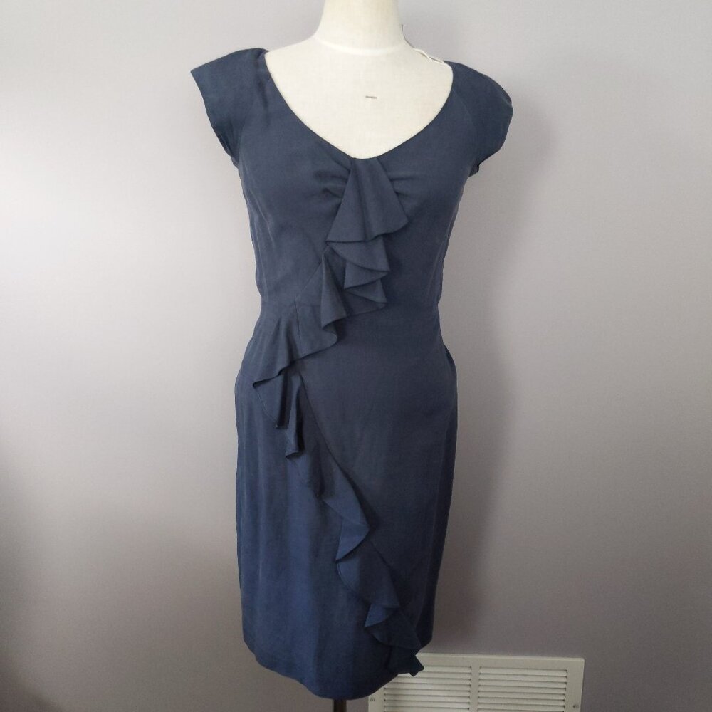 Blue Silk Rebecca Taylor Dress - Picture 2 of 2